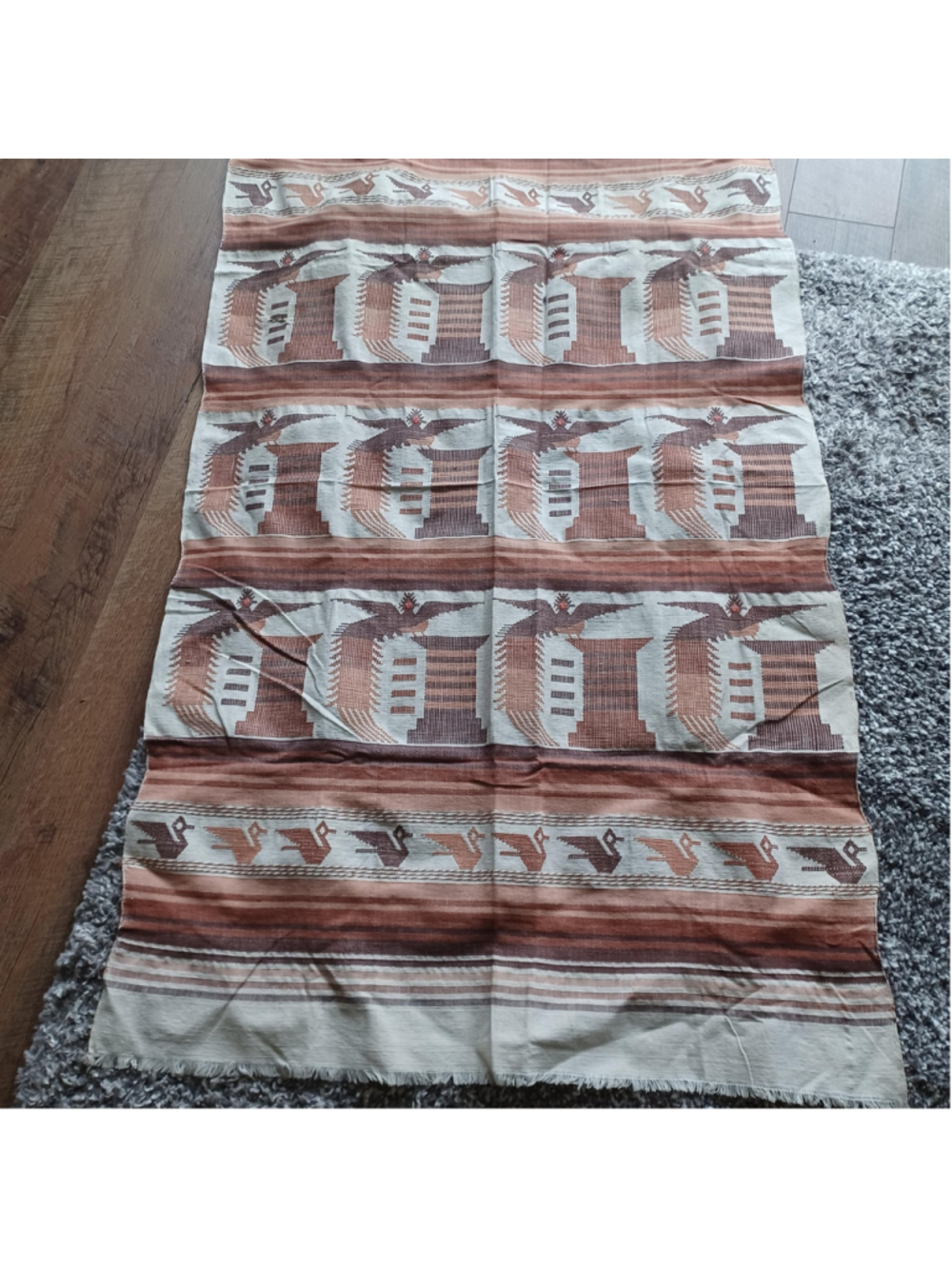 Handmade Woven Sewn Native wall hanging or tablecloth